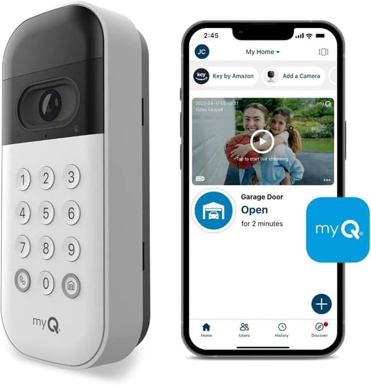 myQ Smart Garage Door Video Keypad