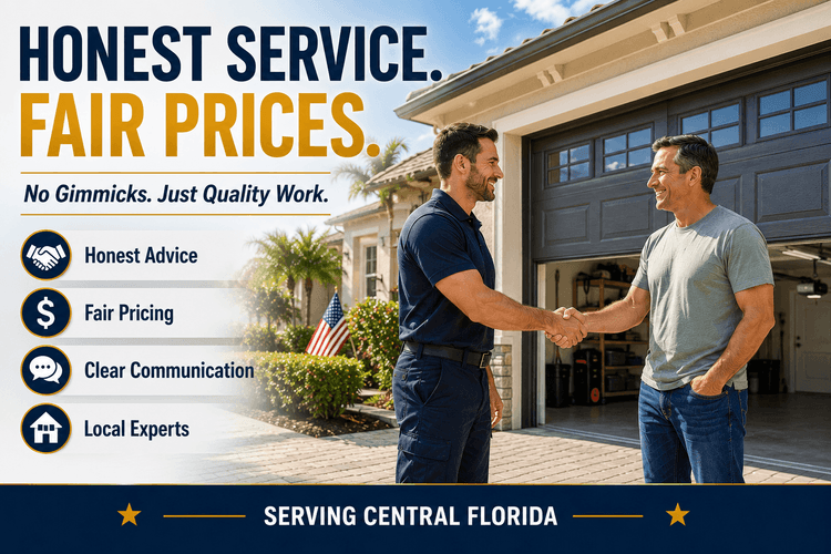 Honest Garage Door Service at Fair Prices – The Affix Difference