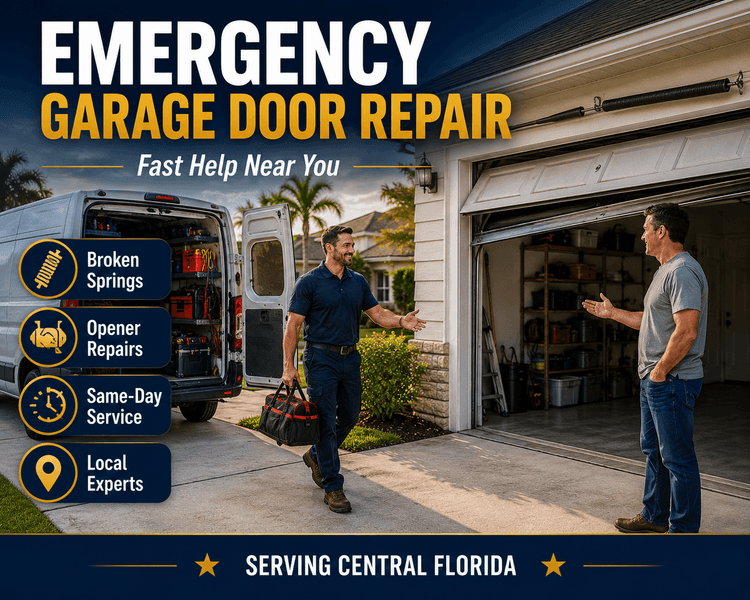 Emergency Garage Door Repair Near Me | Fast, Reliable Service in Central Florida