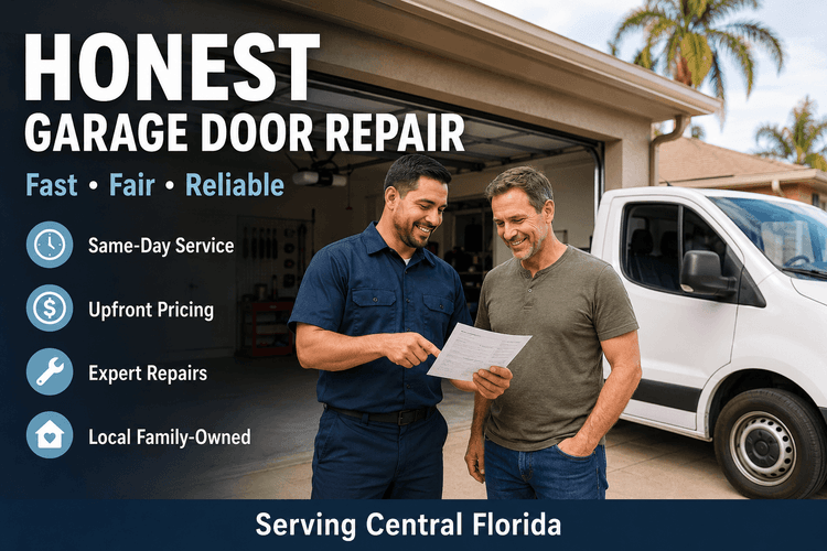 Honest Garage Door Repair with Same-Day Service You Can Trust