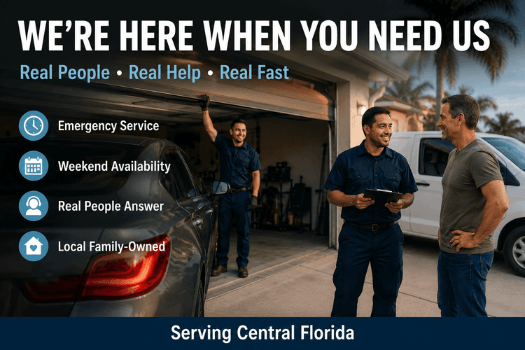 When a Garage Door Emergency Can't Wait: Why Fast Response and Real Customer Service Matter